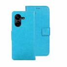 For Xiaomi Redmi 13C idewei Crazy Horse Texture Leather Phone Case(Sky Blue) - 1