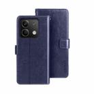 For Xiaomi Redmi Note 13 5G idewei Crazy Horse Texture Leather Phone Case(Blue) - 1