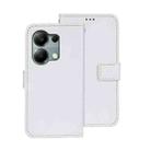 For Xiaomi Redmi Note 13 Pro 4G idewei Crazy Horse Texture Leather Phone Case(White) - 1