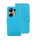 For Xiaomi Redmi Note 13 Pro 4G idewei Crazy Horse Texture Leather Phone Case(Sky Blue) - 1