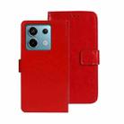 For Xiaomi Redmi Note 13 Pro 5G idewei Crazy Horse Texture Leather Phone Case(Red) - 1