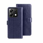 For Xiaomi Poco X6 5G idewei Crazy Horse Texture Leather Phone Case(Blue) - 1