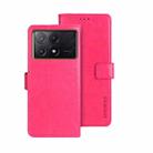 For Xiaomi Poco X6 Pro 5G idewei Crazy Horse Texture Leather Phone Case(Rose Red) - 1