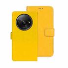 For Xiaomi Redmi A3 4G idewei Crazy Horse Texture Leather Phone Case(Yellow) - 1