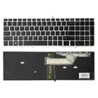 For HP ProBook 650 G4 Silver Frame US Version Laptop Backlight Keyboard - 1