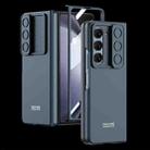 For Samsung Galaxy Z Fold5 GKK Integrated Ultra-thin Sliding Camshield Flip Phone Case(Green) - 1
