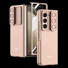 For Samsung Galaxy Z Fold5 GKK Integrated Ultra-thin Sliding Camshield Flip Phone Case(Gold) - 1