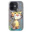 For iPhone 11 Animal Pattern Oil Painting Series PC + TPU Phone Case(Colorful Tiger) - 1