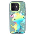 For iPhone 11 Animal Pattern Oil Painting Series PC + TPU Phone Case(Colorful Cattle) - 1