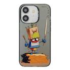 For iPhone 12 Animal Pattern Oil Painting Series PC + TPU Phone Case(Clown) - 1