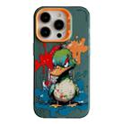 For iPhone 12 Pro Animal Pattern Oil Painting Series PC + TPU Phone Case(Angry Duck) - 1