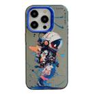 For iPhone 12 Pro Animal Pattern Oil Painting Series PC + TPU Phone Case(Tattered Astronaut) - 1