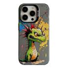 For iPhone 12 Pro Max Animal Pattern Oil Painting Series PC + TPU Phone Case(Dragon) - 1