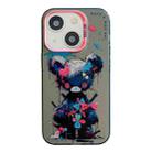 For iPhone 13 Animal Pattern Oil Painting Series PC + TPU Phone Case(Tattered Bear) - 1