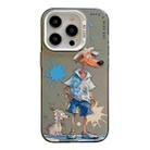 For iPhone 13 Pro Animal Pattern Oil Painting Series PC + TPU Phone Case(Wolf) - 1