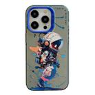 For iPhone 13 Pro Animal Pattern Oil Painting Series PC + TPU Phone Case(Tattered Astronaut) - 1