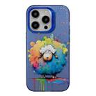 For iPhone 14 Pro Max Animal Pattern Oil Painting Series PC + TPU Phone Case(Sheep) - 1