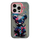 For iPhone 14 Pro Max Animal Pattern Oil Painting Series PC + TPU Phone Case(Tattered Bear) - 1