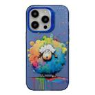 For iPhone 15 Pro Animal Pattern Oil Painting Series PC + TPU Phone Case(Sheep) - 1