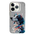 For iPhone 11 Pro Max Animal Pattern Oil Painting Series PC + TPU Phone Case(Spotted Dog) - 1