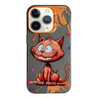 For iPhone 11 Pro Max Animal Pattern Oil Painting Series PC + TPU Phone Case(Smiling Cat) - 1