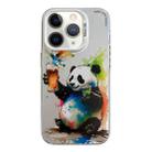 For iPhone 11 Pro Max Animal Pattern Oil Painting Series PC + TPU Phone Case(Panda) - 1