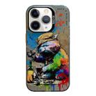 For iPhone 11 Pro Max Animal Pattern Oil Painting Series PC + TPU Phone Case(Drinking Cat) - 1