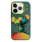 For iPhone 11 Pro Max Animal Pattern Oil Painting Series PC + TPU Phone Case(Happy Mouse) - 1