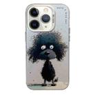 For iPhone 11 Pro Max Animal Pattern Oil Painting Series PC + TPU Phone Case(Black Dog) - 1