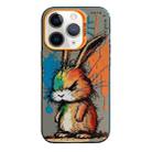 For iPhone 11 Pro Max Animal Pattern Oil Painting Series PC + TPU Phone Case(Fat Rabbit) - 1