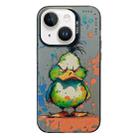 For iPhone 14 Plus Animal Pattern Oil Painting Series PC + TPU Phone Case(Wrath Duck) - 1