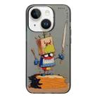 For iPhone 14 Plus Animal Pattern Oil Painting Series PC + TPU Phone Case(Clown) - 1