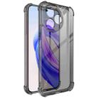 For Honor X50i+ 5G imak Shockproof Airbag TPU Phone Case(Transparent Black) - 1