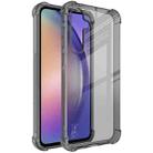 For Samsung Galaxy A55 5G imak Shockproof Airbag TPU Phone Case(Transparent Black) - 1