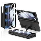 For Samsung Galaxy Z Fold5 GKK Integrated Magnetic Full Coverage Phone Flip Case with Pen Holder(Black) - 1