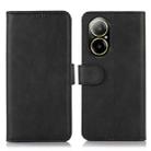 For Realme C67 4G Cow Texture Flip Leather Phone Case(Black) - 1