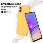 For Samsung Galaxy A06 4G Pure Color Liquid Silicone Shockproof Phone Case(Yellow) - 3