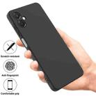 For Samsung Galaxy A06 5G Pure Color Liquid Silicone Shockproof Phone Case(Black) - 2