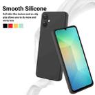 For Samsung Galaxy A06 5G Pure Color Liquid Silicone Shockproof Phone Case(Black) - 3