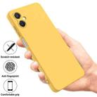 For Samsung Galaxy A06 5G Solid Color Liquid Silicone Dropproof Full Coverage Phone Case(Yellow) - 2