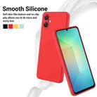 For Samsung Galaxy A06 5G Pure Color Liquid Silicone Shockproof Phone Case(Red) - 3