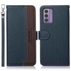 For Nokia G42 KHAZNEH Litchi Texture Leather RFID Phone Case(Blue) - 1