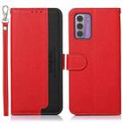 For Nokia G42 KHAZNEH Litchi Texture Leather RFID Phone Case(Red) - 1