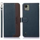 For Nokia C110 KHAZNEH Litchi Texture Leather RFID Phone Case(Blue) - 1