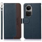 For OPPO Reno10 / Reno10 Pro Global KHAZNEH Litchi Texture Leather RFID Phone Case(Blue) - 1