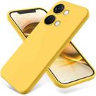 For OnePlus Nord 3 / Ace 2V Pure Color Liquid Silicone Shockproof Phone Case(Yellow) - 1