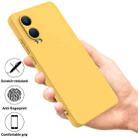 For OnePlus Nord CE4 Lite Pure Color Liquid Silicone Shockproof Phone Case(Yellow) - 2