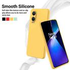 For OnePlus Nord CE4 Lite Pure Color Liquid Silicone Shockproof Phone Case(Yellow) - 3