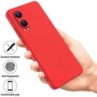 For OnePlus Nord CE4 Lite Pure Color Liquid Silicone Shockproof Phone Case(Red) - 2