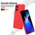 For OnePlus Nord CE4 Lite Pure Color Liquid Silicone Shockproof Phone Case(Red) - 3